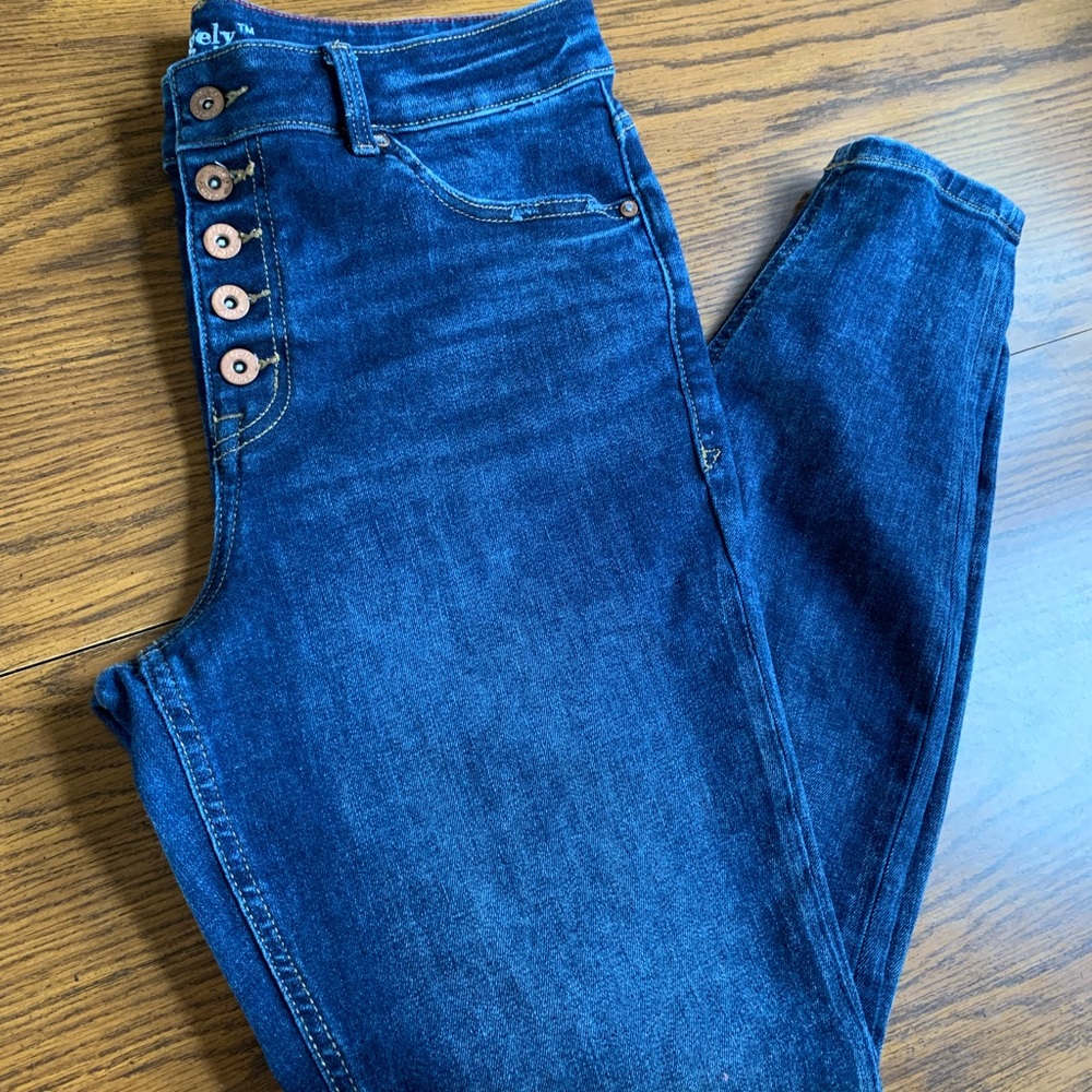 Maurices edgely Super Skinny High Rise Button Fly Jean